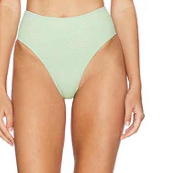 GIGI C NWT Bikini Set in Textured Mint Green Size XS - Picture 3 of 9